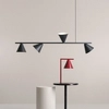 Modernistyczna lampa wisząca Form 1108L1 Aldex do salonu czarna