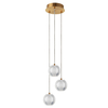 Wisząca lampa kule Brillant LP-3303/3P GD LED 11W 3000-6000K złoty