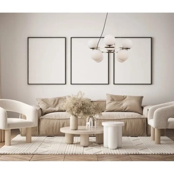 Lampa wisząca Larosa PND-33453-4-4-ABR Italux molekuły kule antyczny brąz