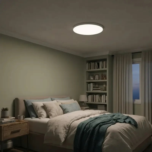 Okrągła lampa natynkowa Ateia PLF-53472-3K-WH Italux LED 21W 3000K IP44 biały