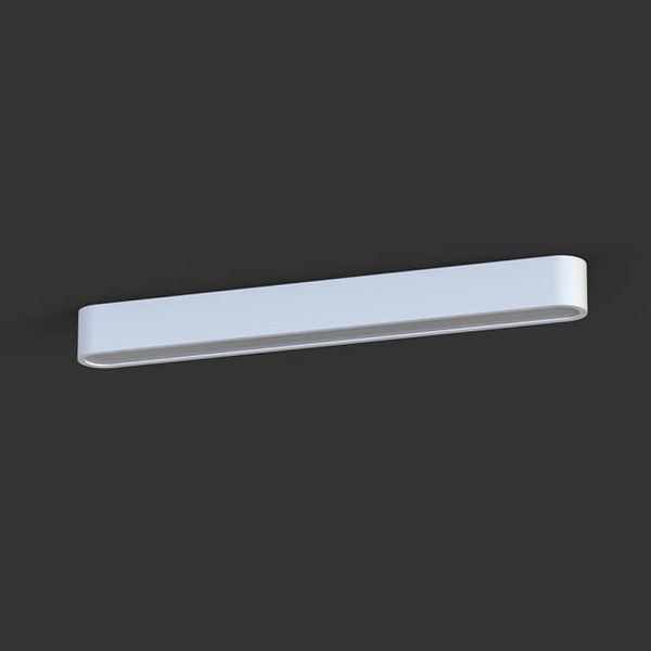Przysufitowa lampa prostokątna Soft Ceiling 7540 Nowodvorski metalowa biała
