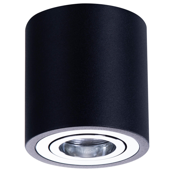 Kierunkowa lampa sufitowa Brant AZ2929 okrągła czarna chrom