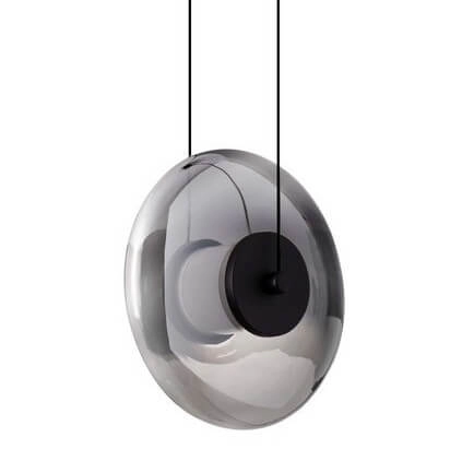 Wisząca lampa nad wyspę HUACARAJE LE44827 LED 8W 3000K okrąg przydymiona czarna