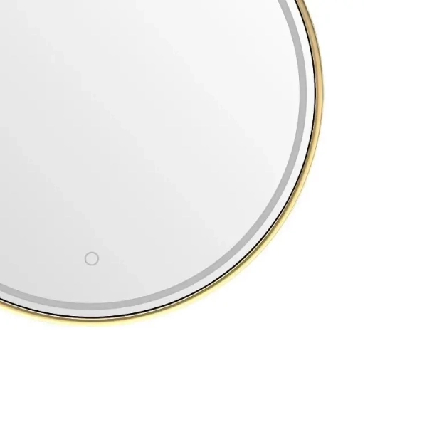Ledowe lustro ścienne 60cm D2338-60 LED 36W CCT nad umywalkę IP44 złoty