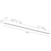 Magnetyczna lampa szynowa Magnetic Track ML2151 LED 10W 4000K czarny