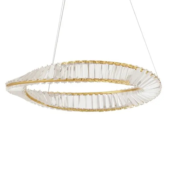 Kryształowa lampa wisząca BAUTA LE42912 crystal LED 36W 3500K złota