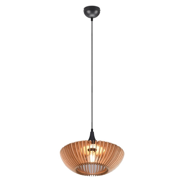 Lampa wisząca nad stół COLINO 315900142 drewniany antracyt