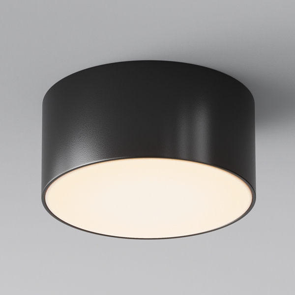 Nasufitowa lampa Zon O430CL-L15B3K Maytoni LED 15W 3000K IP65 tarasowa czarna