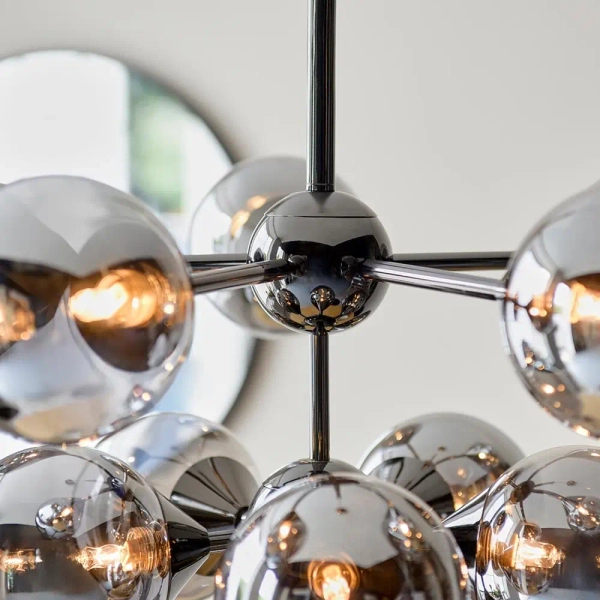 Molekułowa lampa wisząca Oscar 101148 balls czarny przydymiony