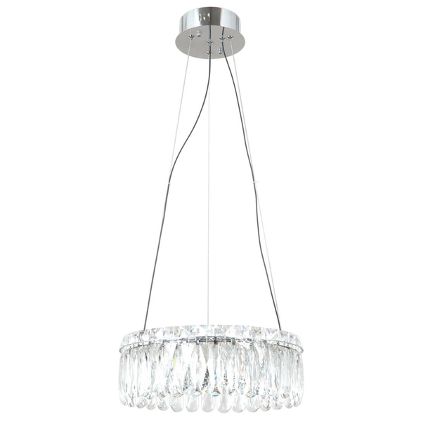 Okrągła lampa zwis Nosta PND-34364-2-CH-CL LED 24W 3000K przezroczysty