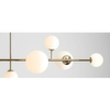 Modernistyczna lampa DIONE 1092K30 Aldex wisząca nad stół złota
