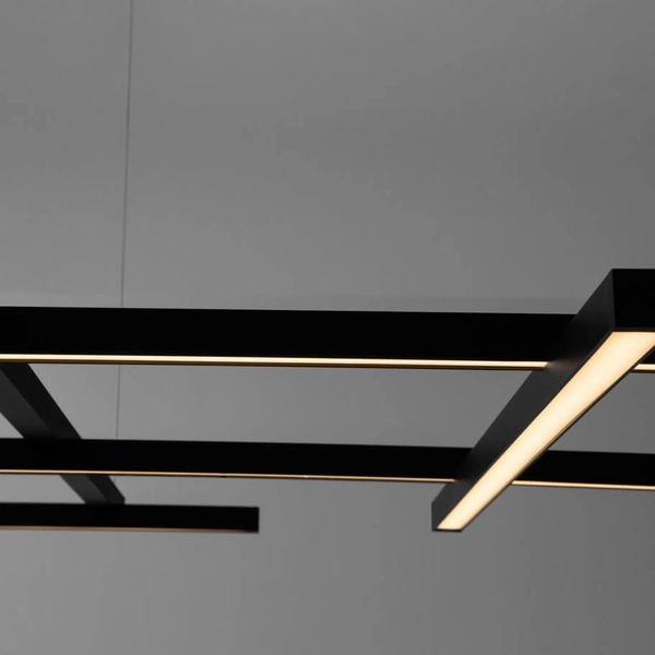 Wisząca lampa ledowa TUMBES LE44473 LED 83W 3000K metalowa czarna