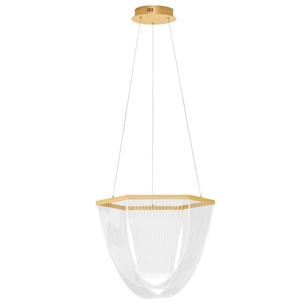 Lampa zwisająca HUARAL LE44435 LED 35W 3000K do salonu siatka złota