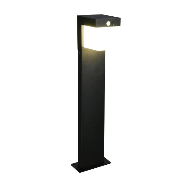 Słupek COLOMBO R53286132 LED 5,5W 4000K IP44 z czujnikiem czarny biały