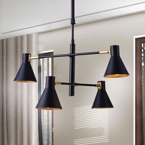 Lampa sufitowa LESS 34-72689 industrialna sticks regulowana czarna