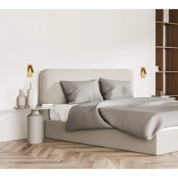 Ścienny metalowy kinkiet H67 LED 3W 3000K wejście USB mosiądz