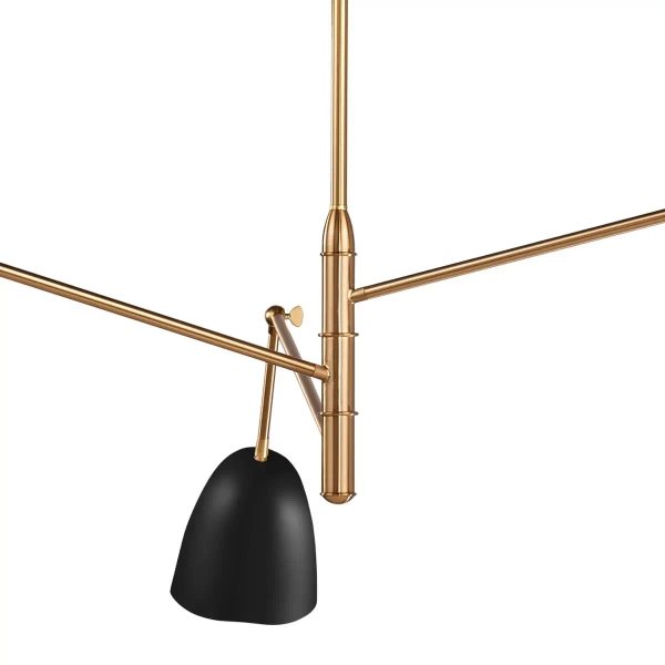 Żyrandol regulowany RAGNO ST-8625P black metalowy czarny