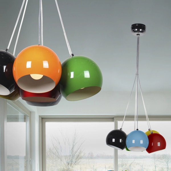 Salonowa wisząca lampa Noa AZ1032 Azzardo wielopunktowa czarny złoty