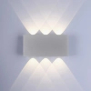 Metalowy kinkiet do ogrodu Carlo LED 4,8W 3000K lampa srebrna