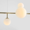 Molekułowa lampa wisząca Dione 1092N30 Aldex kule białe złote