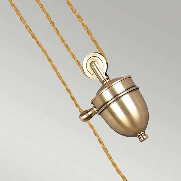 Wisząca lampa nad stół Provence PV-P-AGB Elstead metal mosiądz