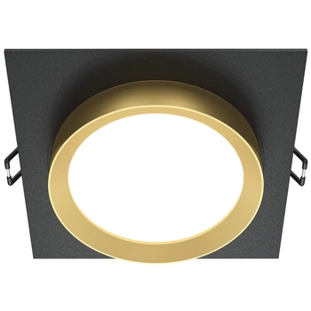 Lampa podstropowa wpuszczana downlight czarna złota Hoop OUTLET