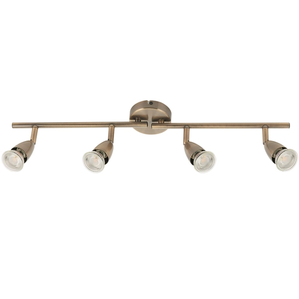 Nasufitowe reflektorki Amalfi 60992 Saxby listwa do kuchni mosiądz