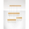 Lampa wisząca glamour OLEVIRA LE45146 LED 84W 3500K crystals złota
