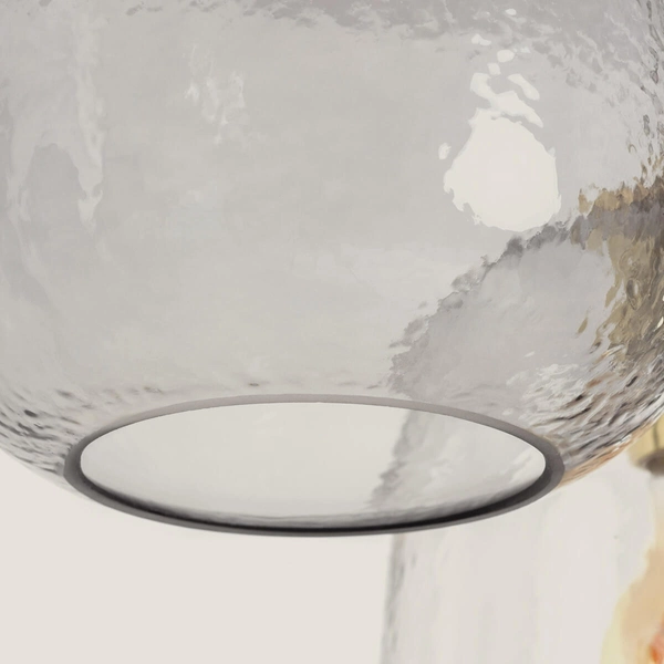 Potrójna lampa wisząca Claro ABR-3SKCLA Abruzzo szklana przezroczysta złota