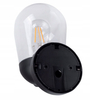 Zewnętrzna lampa ścienna SLP8204 szklany kinkiet do ogrodu czarny