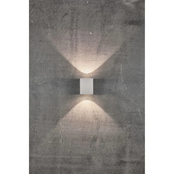 Prostokątna lampa ścienna Canto 49711001 LED 10,6W 3000K IP44 biały