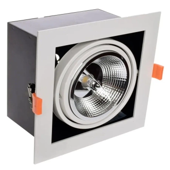 Podtynkowa lampa sufitowa PLAZA ML4739 metalowa biała