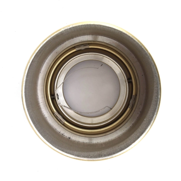 Lampa sufitowa tuba 497 Domeno LED okrągła spotlight metalowa złota