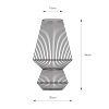 Lampa stołowa Razzo 108822 boho bawełniana metalowa beżowa