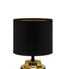 Ceramiczna LAMPKA stojąca HELENA 03788 Ideus stołowa LAMPA abażurowa   czarna