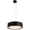 LAMPA wisząca VERO 10452302 Kaspa metalowa OPRAWA okrągły zwis czarny