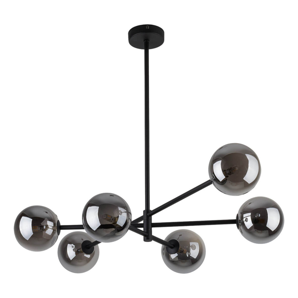 Przydymiona lampa sufitowa Sarius 6236 TK Lighting grafitowa czarna