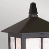 Lampka stojąca do ogrodu Winchester BL25-BLACK Elstead metalowa czarna