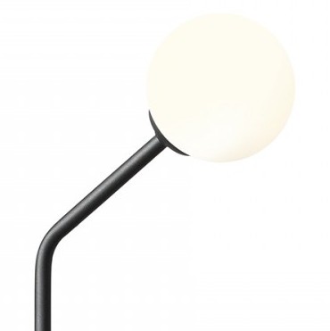 Gabinetowa lampa PURE 1064B1 Aldex biurkowa kula szklana czarna