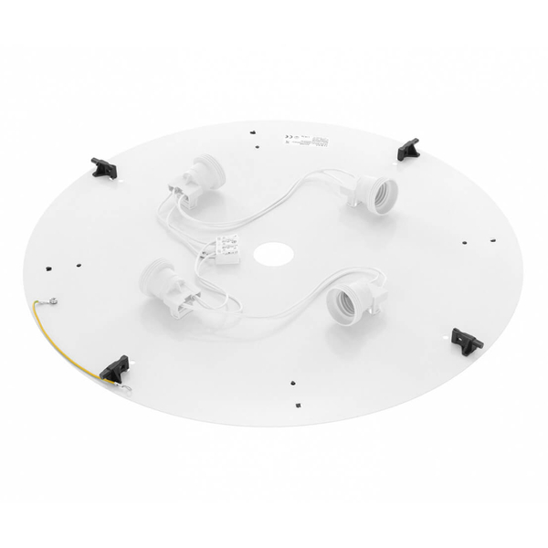 Plafon LAMPA sufitowa Cleo 137623612977 TEAM okrągła OPRAWA metalowa natynkowa srebrna