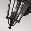 Zewnętrzna LAMPA elewacyjna Cotswold  FE-COTSLN2-M-BK Elstead FEISS ogrodowa OPRAWA szklany kinkiet retro IP44 czarny przezroczysty
