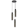 Zwieszana lampa tuba ORLANDO 74404/13/65 Lucide przydymiony czarny