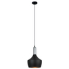 Industrialna LAMPA wisząca OPHELIA MDM-3028/1 BK+CR Italux metalowa OPRAWA zwis loft chrom czarny