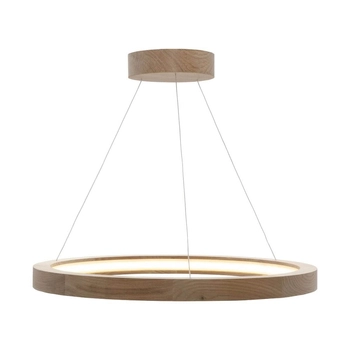 Ekologiczna lampa wisząca Oak drewniany ring nad stół