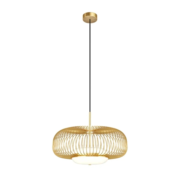 Druciana lampa wisząca Levitation MOD376PL-L30G3K LED 20W 3000K mosiądz