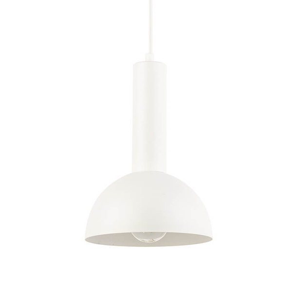 Kopułowa lampa zwisająca Vitrum 40812 Sigma pojedyncza biała