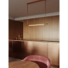 Podłużna lampa wisząca FLUSORE P0659D LED 12W 3000K liniowa miedziana