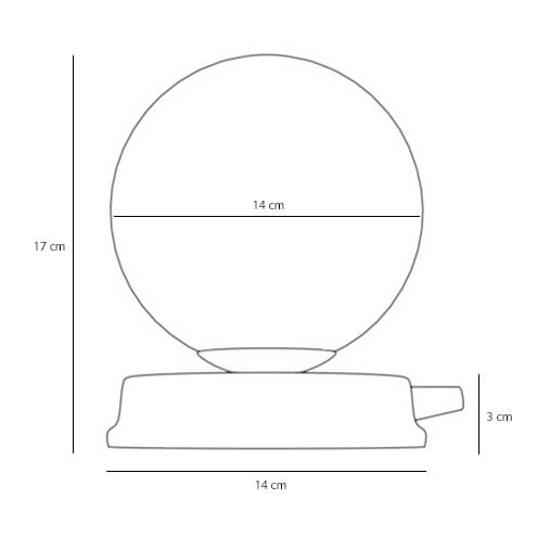 Lampa biurkowa Ball Table 1076B17_S do nauki beżowa