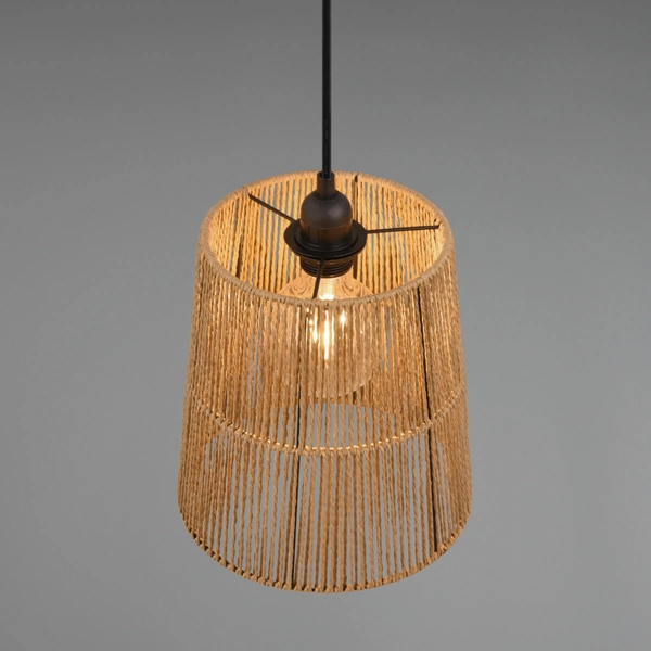 Zwisająca lampa Holm R31041026 RL Light zwis cage do salonu brązowy czarny