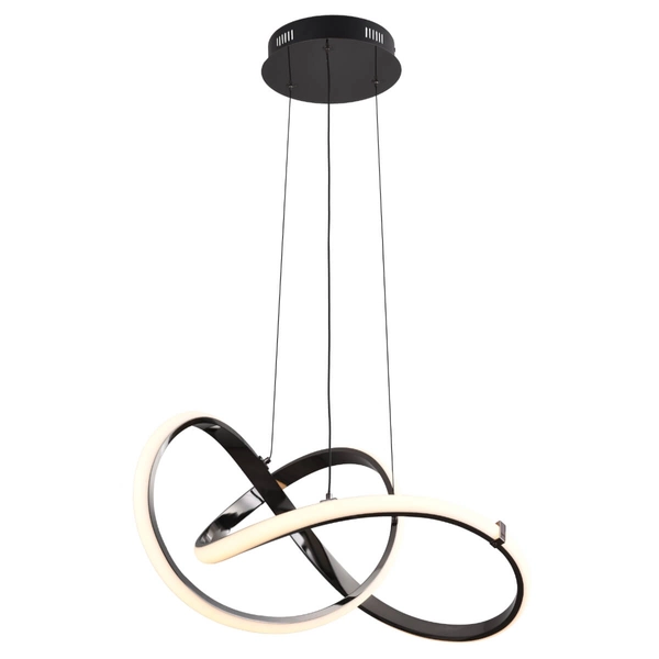 Zwisowa lampa salonowa Indigo MD9717-1-3BCD LED 44W 3000K czarna złota